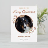 Uw aangepaste foto met feestelijke snoepjes en tek folie feestdagenkaart (Staand Voorkant)