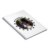 Uw aangepaste foto met petten en tekst notitieboek (Rechterzijde)