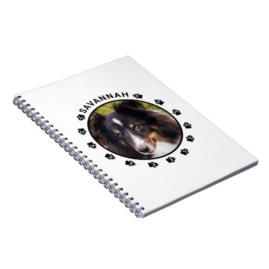 Uw aangepaste foto met petten en tekst notitieboek (Rechterzijde)