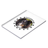 Uw aangepaste foto met petten en tekst notitieboek (Linkerzijde)