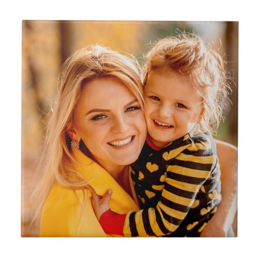 Uw aangepaste foto toevoegen | Sjabloon Tegeltje (Voorkant)