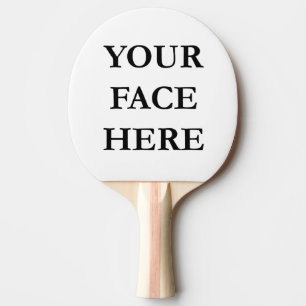 UW aangepaste foto van de humor FACE Tafeltennisbatje