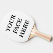 UW aangepaste foto van de humor FACE Tafeltennisbatje (Zijkant)