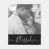 Uw aangepaste foto zonder huwelijk op maat fleece deken (Voorkant)