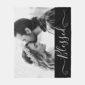 Uw aangepaste foto zonder huwelijk op maat fleece deken (Voorkant)