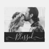 Uw aangepaste foto zonder huwelijk op maat fleece deken (Voorkant (Horizontaal))