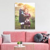 Uw aangepaste fotoportret verpakte canvas muurkuns (Insitu (Woonkamer))