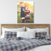 Uw aangepaste fotoportret verpakte canvas muurkuns afdruk (Insitu (Slaapkamer))