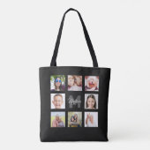 UW aangepaste foto's en monogram Tote Bag (Achterkant)