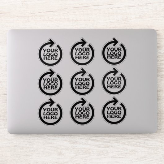 Uw aangepaste gepersonaliseerde bedrijfslogo sticker (Computer)