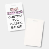 Uw aangepaste gepersonaliseerde Kantoor Identity P Badge (Front & Back)