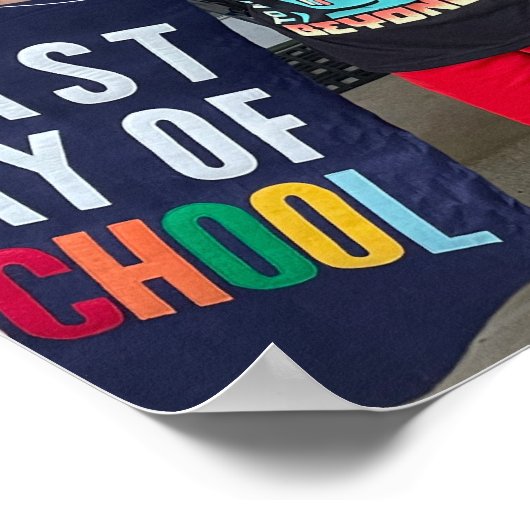 Uw aangepaste Hallo van 8 x 10 inch en jaar Poster (Hoek)