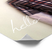 Uw aangepaste Hallo van 8 x 10 inch en jaar Poster (Hoek)