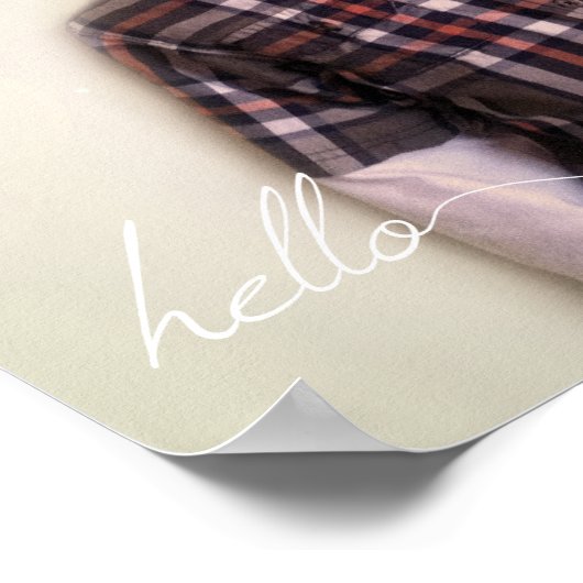 Uw aangepaste Hallo van 8 x 10 inch en jaar Poster