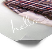 Uw aangepaste Hallo van 8 x 10 inch en jaar Poster (Hoek)