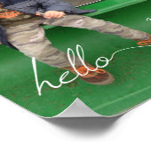 Uw aangepaste Hallo van 8 x 10 inch en jaar Poster (Hoek)