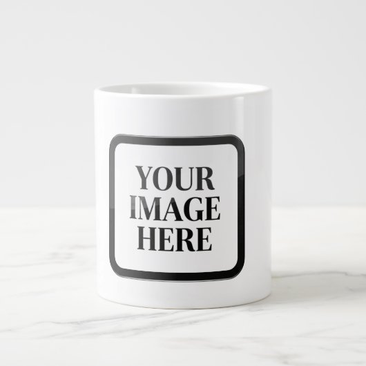 Uw Aangepaste Herinnering - Gepersonaliseerde Foto Grote Koffiekop (Voorkant)