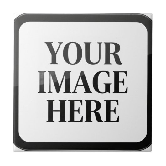Uw Aangepaste Herinnering - Gepersonaliseerde Foto Tegeltje (Voorkant)