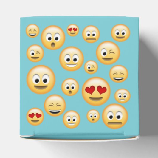 Uw aangepaste kleur, Emoji Gift Bedankdoosjes (Bovenkant)
