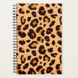 Uw aangepaste kleur, Faux Leopard Print Design Planner