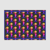 Uw aangepaste kleurenseciFi Rainbow Alien Vredesbo Tissuepapier (Voorkant)