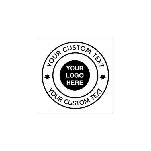 Uw aangepaste logo bedrijf rubberstempel (Afrduk)