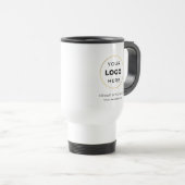 Uw aangepaste Logo Business White Reisbeker (Voorkant rechts)