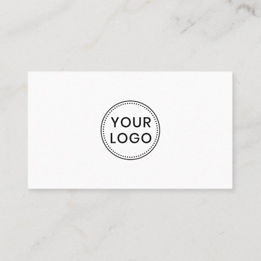 Uw aangepaste logo en moderne fotoprofessional visitekaartje (Achterkant)