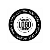 Uw aangepaste logo  Gepersonaliseerd monogram of t Rubberstempel (Afrduk)