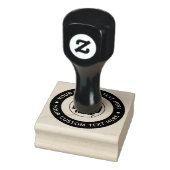 Uw aangepaste logo  Gepersonaliseerd monogram of t Rubberstempel (Stempel)