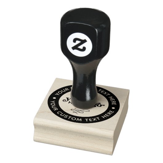 Uw aangepaste Logo gepersonaliseerde monogram of t Rubberstempel (Stempel)