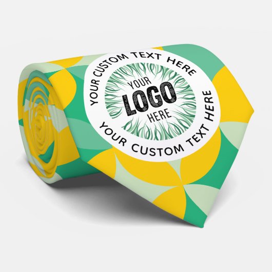 Uw aangepaste Logo gepersonaliseerde monogram of t Stropdas (Opgerold)