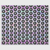 Uw aangepaste Logo Iridescent Glitter Wrapping Pap Cadeaupapier (Vlak)