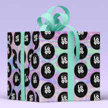 Uw aangepaste Logo Iridescent Glitter Wrapping Pap