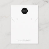 Uw aangepaste Logo merk Ketting oorbel display Informatiekaartje (Voorkant)