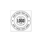 Uw aangepaste Logo Rubber Stamp Rubberstempel (Afrduk)
