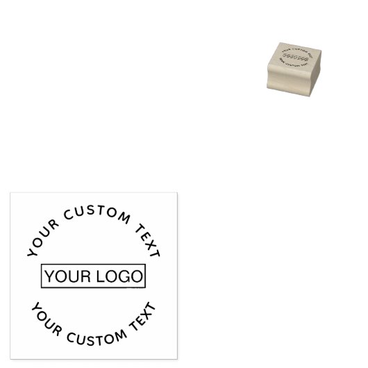 Uw aangepaste Logo Rubber Stamp Rubberstempel (Gestempeld)