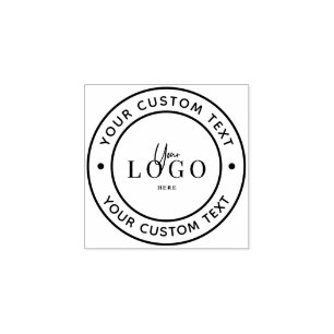 Uw aangepaste logo rubberen stempel