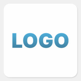 Uw aangepaste logo vierkante sticker