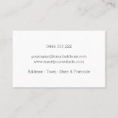 Uw aangepaste Logo-Visitekaartje Visitekaartje (Achterkant)