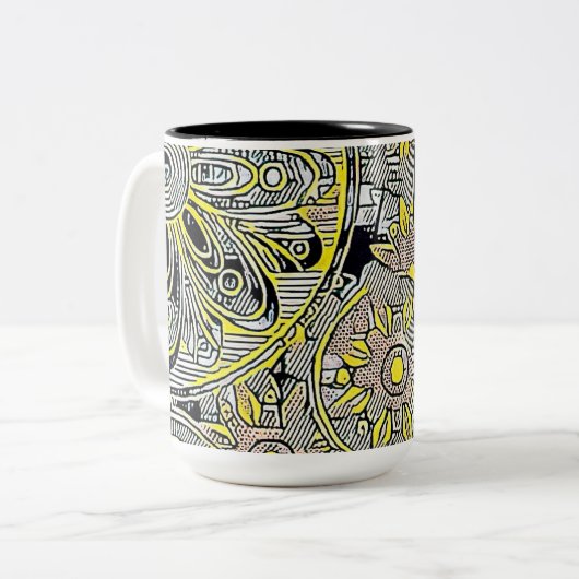 Uw aangepaste Mok van 15 oz met twee tonen (Voorkant links)