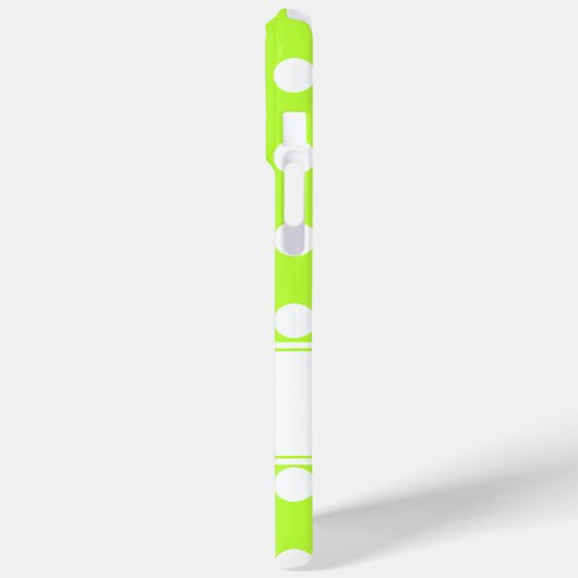 Uw aangepaste naam, flitsend groen Hoesje voor iPh (Achterkant / Links)