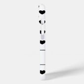 Uw aangepaste naam, mooie harten polka stippen pat Case-Mate iPhone case (Achterkant / Links)