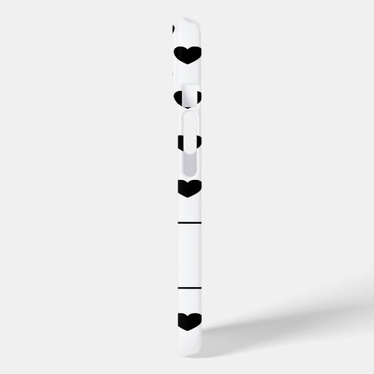 Uw aangepaste naam, mooie harten polka stippen pat Case-Mate iPhone case (Achterkant / Links)