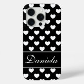 Uw aangepaste naam Sjabloon - Flashy zwart en wit Case-Mate iPhone Case (Achterkant)