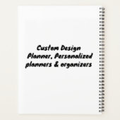 Uw aangepaste planner - door u ontworpen (Achterkant)