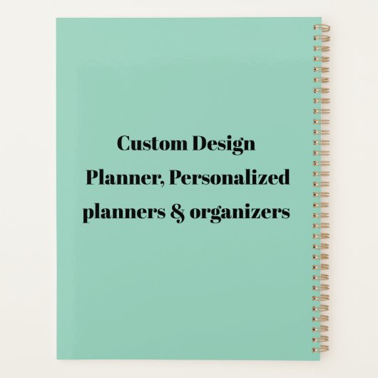 Uw aangepaste productiviteitsplanner - Creëer uw e Planner (Achterkant)