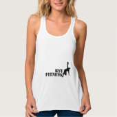 Uw aangepaste raceback-Tanktop voor dames met een  Tanktop (Voorkant)