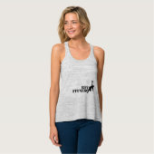 Uw aangepaste raceback-Tanktop voor dames met een  Tanktop (Volledige Voorkant)