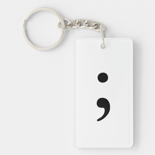 Uw aangepaste rechthoek (eenzijdig) Sleutelhanger (Voorkant)